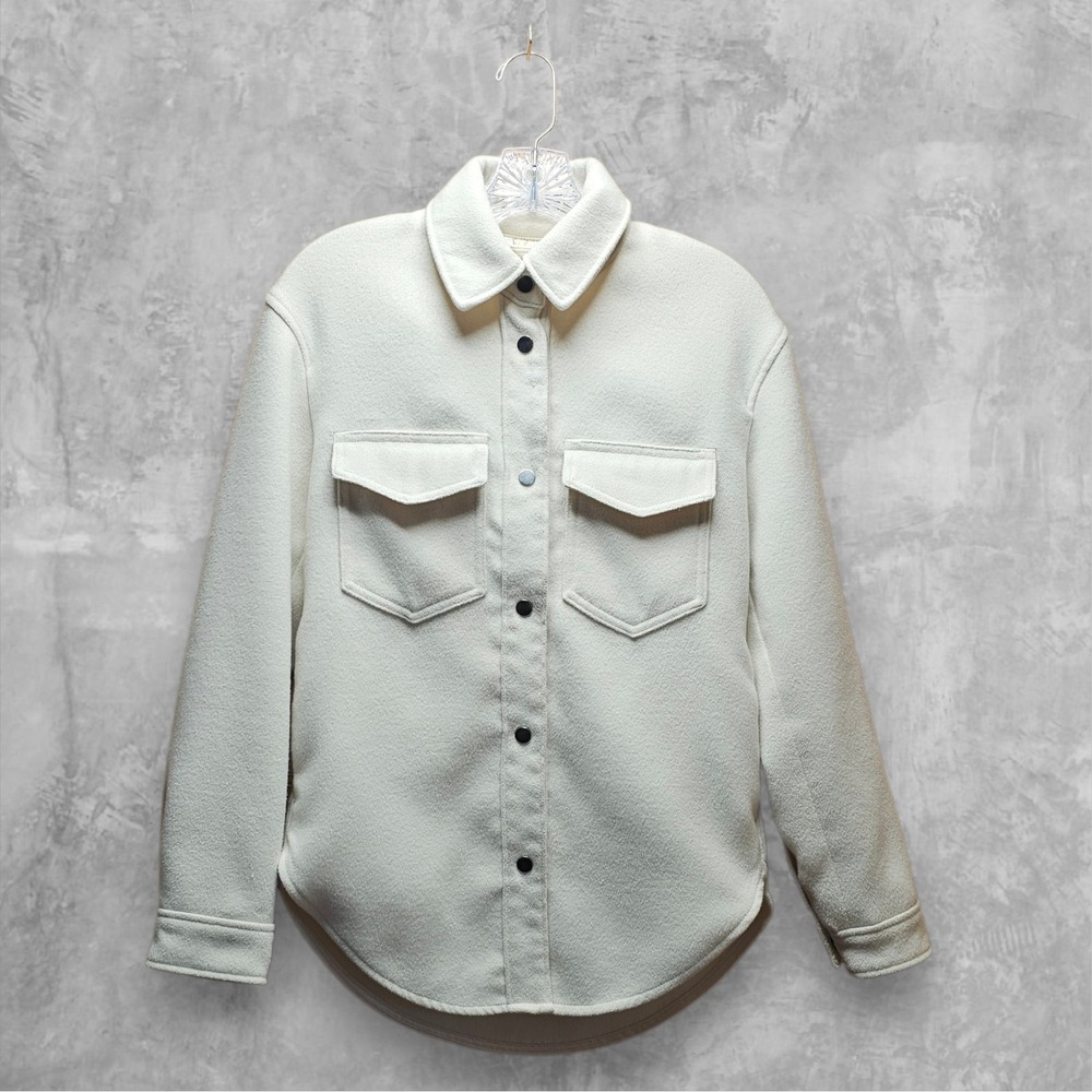 Abercrombie & Fitch Cream Shacket - Size XS